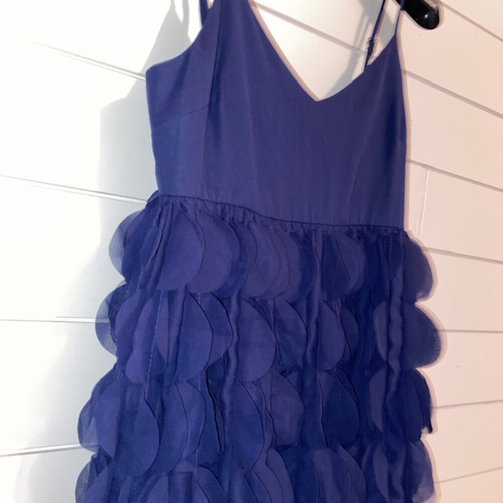 NWT Trina Turk Carolina Circular Applique Midi-Dress - Indigo (Women's Size 4) - Picture 4 of 9